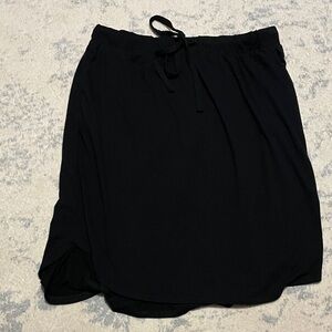Zenana Black Drawstring Skirt